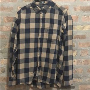 H&M checkered button up